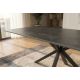 Mese dining - Masa dining cu blat ceramic GALAXIE gri 160x90cm