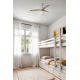Lustre cu ventilator - Lustra cu Ventilator aplicat tavan cu telecomanda KLIM S 92,5cm, alb/ pin