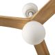 Lustre cu ventilator - Lustra cu Ventilator aplicat tavan cu telecomanda KLIM S 92,5cm, alb/ pin