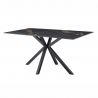 Masa dining cu blat ceramic GALAXIE Aurora Oro 160x90cm