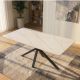 Mese dining - Masa dining cu blat ceramic GALAXIE alb 160x90cm