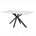 Masa dining cu blat ceramic GALAXIE alb 160x90cm
