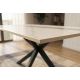 Mese dining - Masa dining cu blat ceramic GALAXIE alb 160x90cm