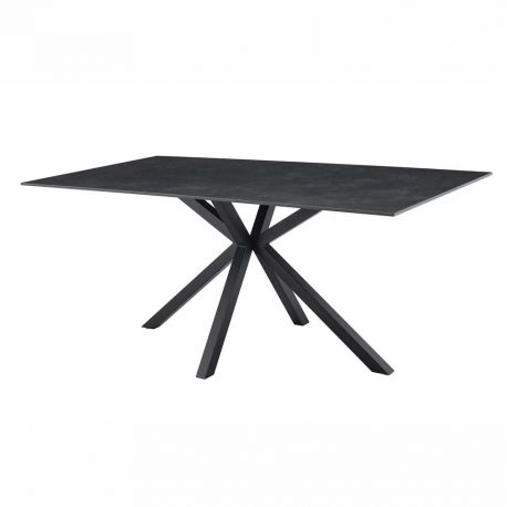 Mese dining - Masa dining cu blat ceramic GALAXIE gri 180x90cm