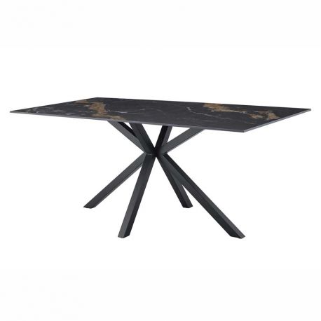Mese dining - Masa dining cu blat ceramic GALAXIE Aurora Oro 180x90cm