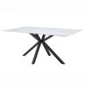 Masa dining cu blat ceramic GALAXIE Alb 180x90cm