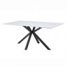 Masa dining cu blat ceramic GALAXIE Alb 180x90cm