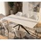 Mese dining - Masa dining cu blat ceramic GALAXIE Alb 180x90cm