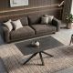 Masute Living - Masuta de cafea cu blat ceramic GALAXIE gri 100x60cm