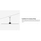 Lustre cu ventilator - Lustra cu Ventilator incastrat tavan cu telecomanda KLIM S 92,5cm, negru/ nuc