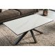 Masute Living - Masuta de cafea cu blat ceramic GALAXIE Alb 100x60cm
