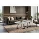 Masute Living - Masuta de cafea cu blat ceramic alb MARVELOUS 70cm