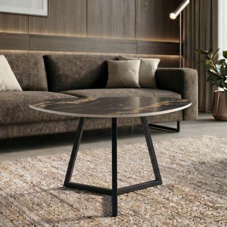 Masute Living - Masuta de cafea cu blat ceramic aurora oro MARVELOUS 70cm