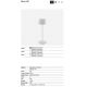 Lampi decorative si solare - Lampa de exterior portabila IP54 MAVIS 360 alba