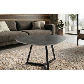 Masute Living - Masuta de cafea cu blat ceramic gri MARVELOUS 70cm