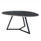 Masute Living - Masuta de cafea cu blat ceramic gri MARVELOUS 70cm