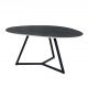 Masute Living - Masuta de cafea cu blat ceramic gri MARVELOUS 90cm