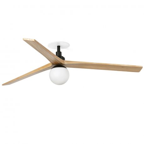 Lustre cu ventilator - Lustra cu Ventilator incastrat tavan cu telecomanda KLIM L 150cm, negru/ pin