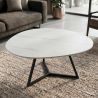 Masuta de cafea cu blat ceramic alb MARVELOUS 90cm