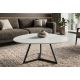 Masute Living - Masuta de cafea cu blat ceramic alb MARVELOUS 90cm