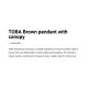 Pendule - Pendul iluminat exterior din silicon IP65 TOBA maro