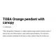 Pendule - Pendul iluminat exterior din silicon IP65 TOBA orange