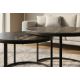 Masute Living - Set de 2 masute cu blat ceramic Aurora Oro ELEGANCE 75cm