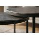 Masute Living - Set de 2 masute cu blat ceramic gri ELEGANCE 75cm