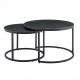 Masute Living - Set de 2 masute cu blat ceramic gri ELEGANCE 75cm