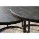 Masute Living - Set de 2 masute cu blat ceramic gri ELEGANCE 75cm