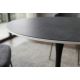 Mese dining - Masa rotunda bistro cu blat ceramic gri LYON 80cm