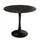 Mese dining - Masa rotunda bistro cu blat ceramic gri LYON 80cm