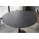 Mese dining - Masa rotunda bistro cu blat ceramic gri LYON 80cm