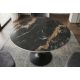 Mese dining - Masa rotunda bistro cu blat ceramic aurora oro LYON 80cm