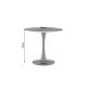 Mese dining - Masa rotunda bistro cu blat ceramic aurora oro LYON 80cm