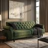 Canapea extensibila, Catifea Vogue verde muschi, Maison Belle Affaire 220cm