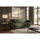 Canapele - Canapea extensibila, Catifea Vogue verde muschi, Maison Belle Affaire 220cm