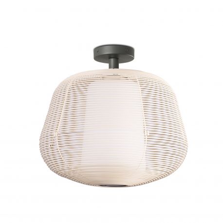 Plafoniere - Lustra aplicata iluminat exterior decorativ IP65 NARA S bej