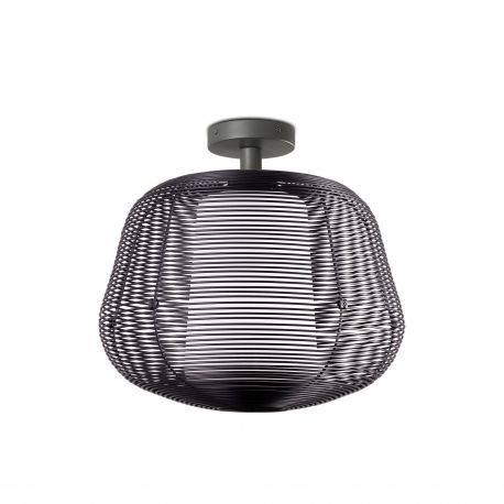 Plafoniere - Lustra aplicata iluminat exterior decorativ IP54 NARA S negru