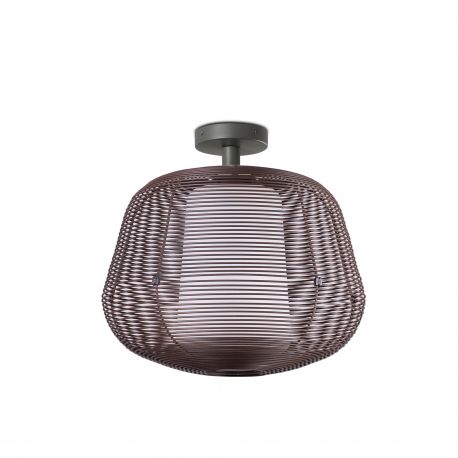 Plafoniere - Lustra aplicata iluminat exterior decorativ IP54 NARA S maro rustic