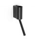 Aplica LED ambientala cu reader directionabil DANTE negru 5W/3W 2700K