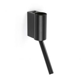 Aplice, corpuri de iluminat pentru pereti - Aplica LED ambientala cu reader directionabil DANTE negru 5W/3W 2700K