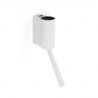Aplica LED ambientala cu reader directionabil DANTE alba 5W/3W 2700K