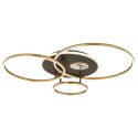 Lustra LED aplicata design circular INVERTINA auriu/antracit