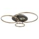 Lustre aplicate - Lustra LED aplicata design circular INVERTINA auriu/antracit