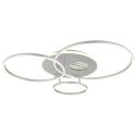 Lustra LED aplicata design circular INVERTINA argintie