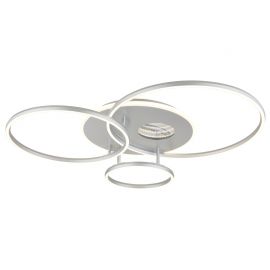 Lustre aplicate - Lustra LED aplicata design circular INVERTINA argintie