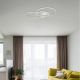 Lustre aplicate - Lustra LED aplicata design circular INVERTINA argintie
