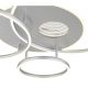 Lustre aplicate - Lustra LED aplicata design circular INVERTINA argintie