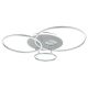 Lustre aplicate - Lustra LED aplicata design circular INVERTINA argintie
